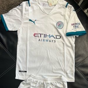 Manchester City Away Jersey 2021/22 Size Youth Large/XL